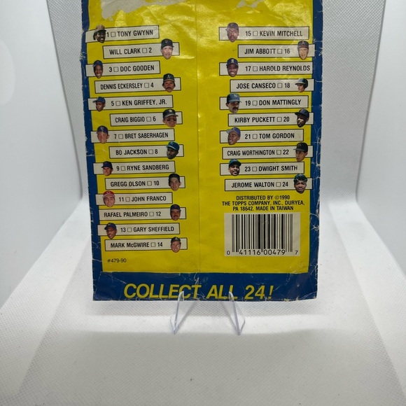 1990 Topps Heads Up Baseball Stars Rafael Palmeiro pin up. - Picture 4 of 4